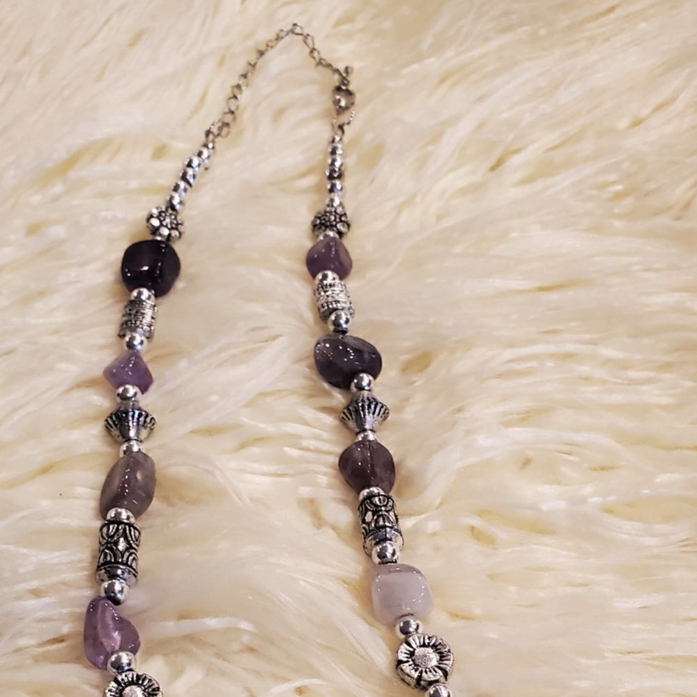 Multi-Gemstone Beaded Handmade Necklace. 🌴 - Picture 9 of 10